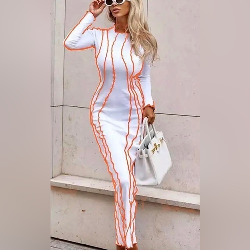 Aleida Sexy Bodycon Long Sleeves Knit Sweater Dress